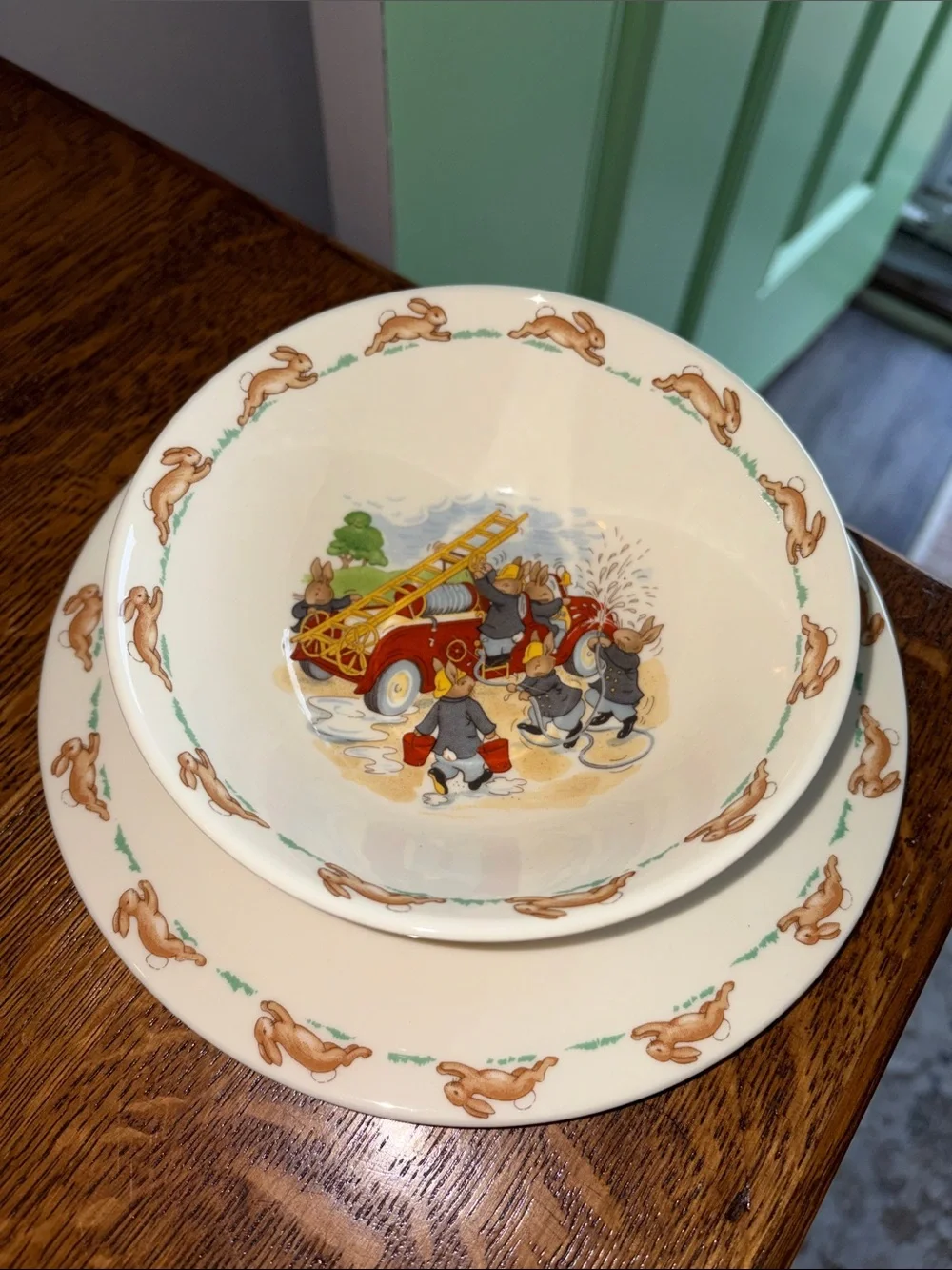Vintage Royal Doulton Bunnykins Children's Dishes